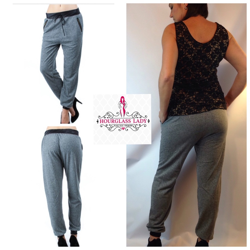 Take 50% off Heathered grey Joggers ❤️READ SIZING - Picture 4 of 5